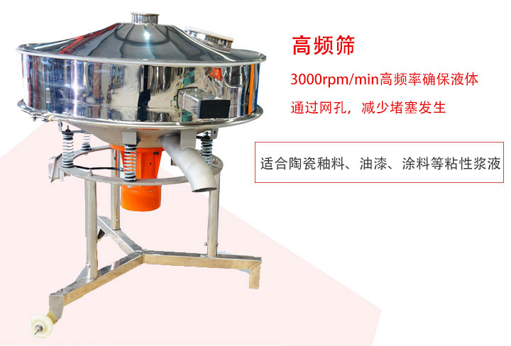 該產品是針對漿液過濾設計的一種高頻篩分機。