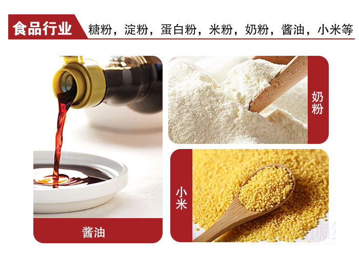 全不銹鋼食品振動(dòng)篩可用于糖粉，小米，淀粉，蛋白粉，米粉，奶粉，醬油等物料